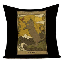 Load image into Gallery viewer, Mysterious Tarot Cat Pillow Cases
