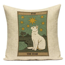 Load image into Gallery viewer, Mysterious Tarot Cat Pillow Cases
