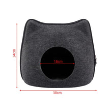Load image into Gallery viewer, Playful Meow - Natural Felt Convertible Cat Shaped Cave- Review
