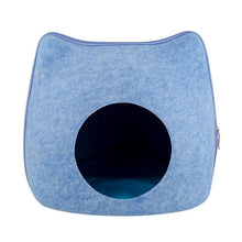 Load image into Gallery viewer, Playful Meow - Natural Felt Convertible Cat Shaped Cave- Review
