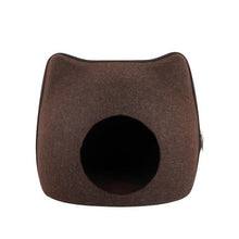 Load image into Gallery viewer, Playful Meow - Natural Felt Convertible Cat Shaped Cave- Review

