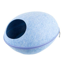 Load image into Gallery viewer, Playful Meow - Natural Felt Convertible Oval Cave- Review
