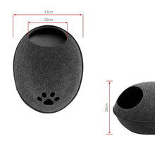 Load image into Gallery viewer, Playful Meow - Natural Felt Convertible Oval Cave- Review
