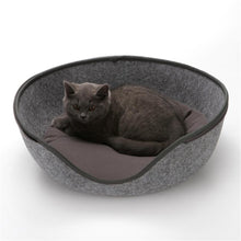 Load image into Gallery viewer, Playful Meow - Natural Felt Convertible Oval Cave- Review
