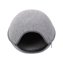Load image into Gallery viewer, Playful Meow - Natural Felt Convertible Oval Cave- Review

