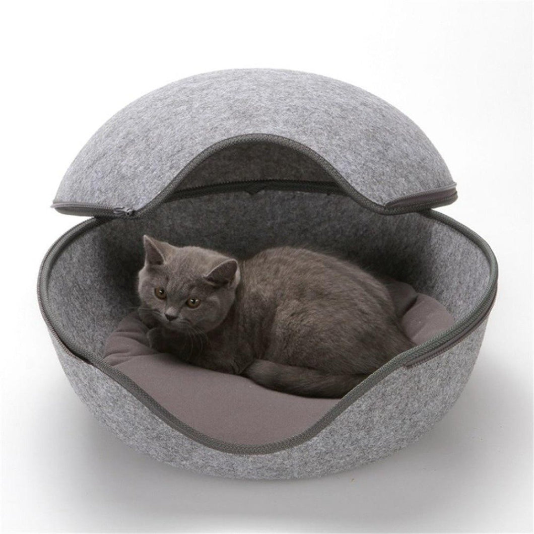 Playful Meow - Natural Felt Convertible Oval Cave- Review