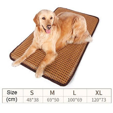 Load image into Gallery viewer, Playful Meow - Natural Rattan Cooling Mat For Pets - Cat Beds &amp; Caves - C-XL-
