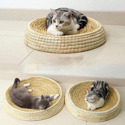 Playful Meow - Natural Straw Scratcher Cat Bed- Review