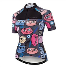 Load image into Gallery viewer, Playful Meow - Paisley Cat Cycling Jersey (Plus Size Available)- Review
