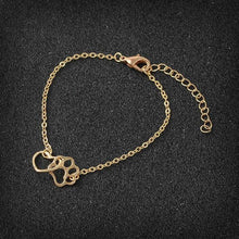 Load image into Gallery viewer, Playful Meow - Paw Heart Charm Bracelet- Review
