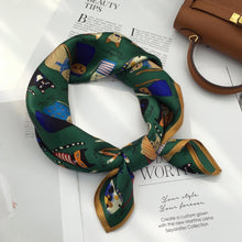 Load image into Gallery viewer, Paw-shionable Cats Silk Scarf
