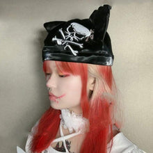 Load image into Gallery viewer, Pirate Brimless Cat Ears Hat
