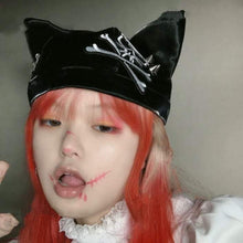 Load image into Gallery viewer, Pirate Brimless Cat Ears Hat
