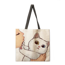 Load image into Gallery viewer, Playtime With Cat Tote Bags
