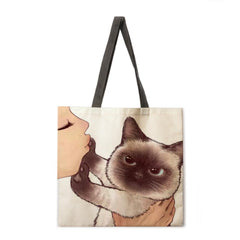 Playtime With Cat Tote Bags