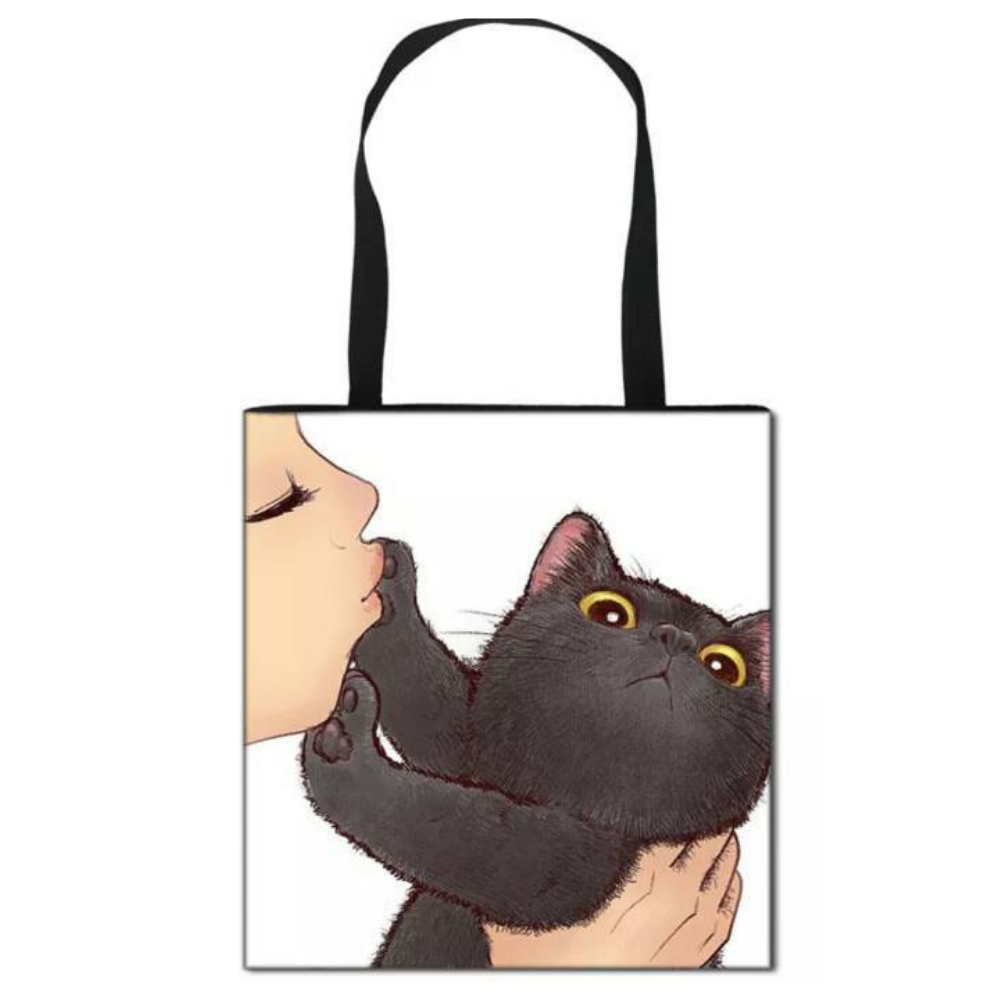 Playtime With Cat Tote Bags