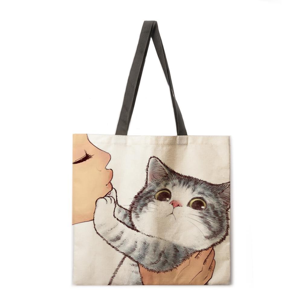 Playtime With Cat Tote Bags