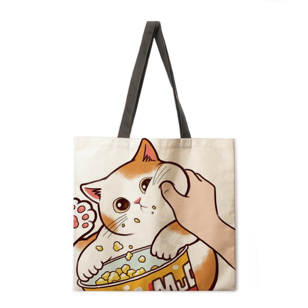 Playtime With Cat Tote Bags