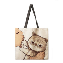 Load image into Gallery viewer, Playtime With Cat Tote Bags
