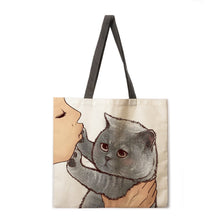 Load image into Gallery viewer, Playtime With Cat Tote Bags
