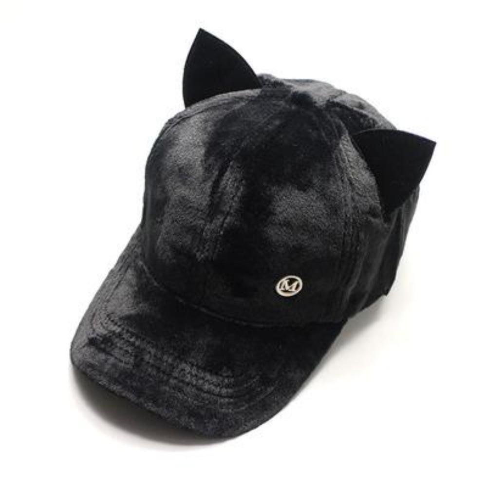 Plush Cat Ears Baseball Cap