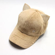Load image into Gallery viewer, Plush Cat Ears Baseball Cap [Adjustable]
