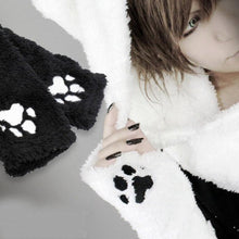 Load image into Gallery viewer, Playful Meow - Plush Cat Hood &amp; Paws Set- Review
