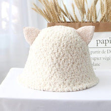 Load image into Gallery viewer, Plushy Cat Ears Bucket Hat
