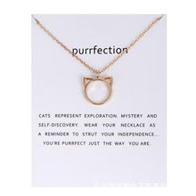 Load image into Gallery viewer, Purrfection Cat Pendant Necklace [With Card]
