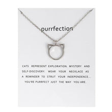 Load image into Gallery viewer, Purrfection Cat Pendant Necklace [With Card]
