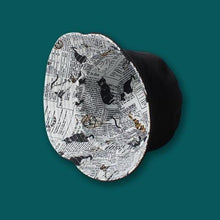 Load image into Gallery viewer, Reversible Bucket Hat with Cat Print
