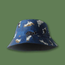 Load image into Gallery viewer, Reversible Bucket Hat with Cat Print
