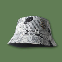 Load image into Gallery viewer, Reversible Bucket Hat with Cat Print
