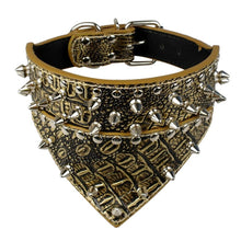 Load image into Gallery viewer, &quot;Rock Star&quot; Leather Bandana Collar
