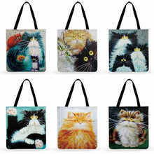 Load image into Gallery viewer, Roly-Poly Cat Tote Bag
