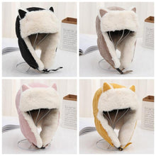 Load image into Gallery viewer, Russian Hat With Cat Ears
