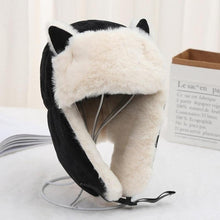 Load image into Gallery viewer, Russian Hat With Cat Ears
