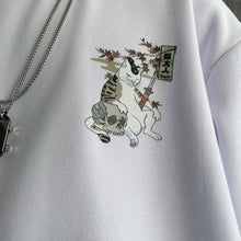 Load image into Gallery viewer, Samurai Cat Oversized Pullovers
