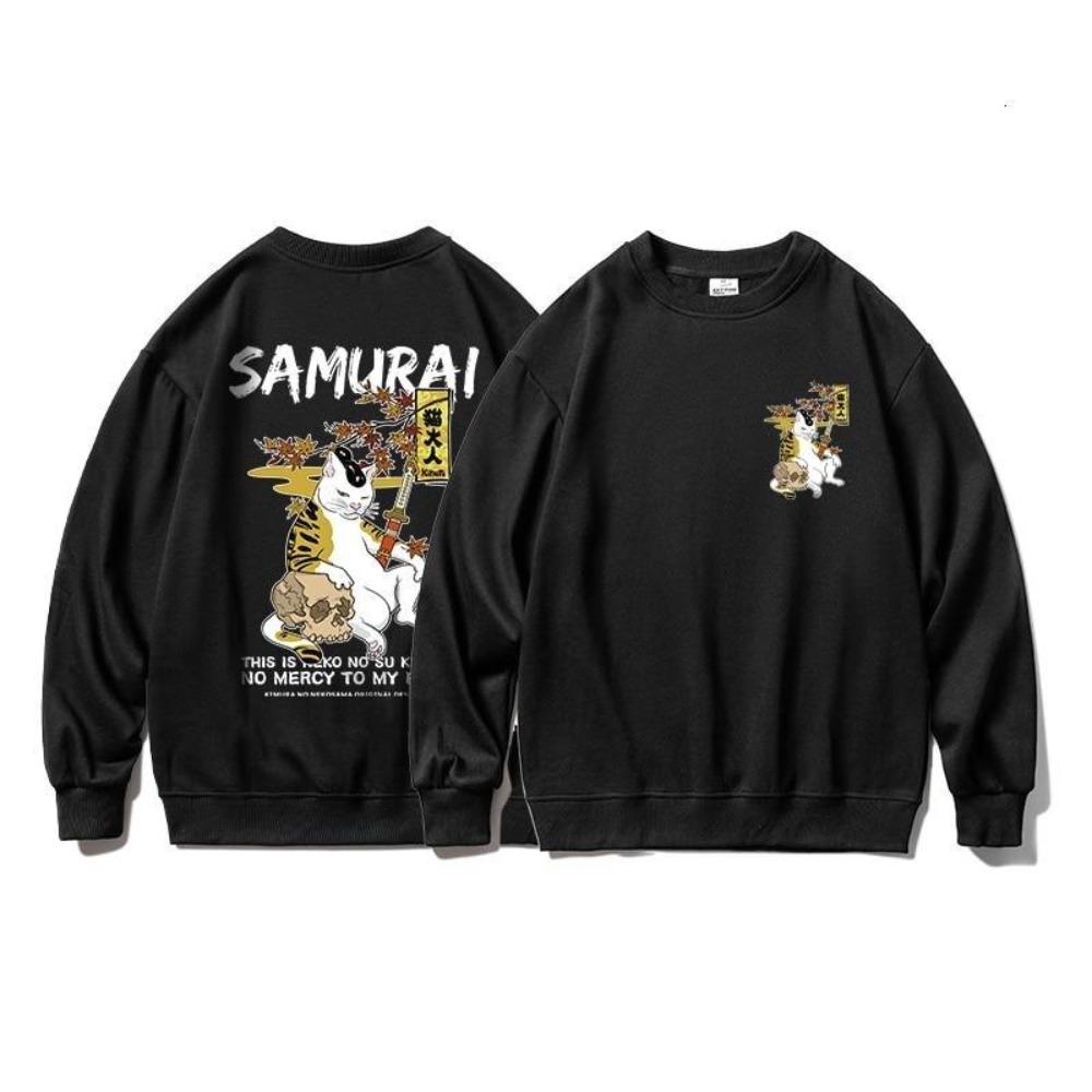 Samurai Cat Oversized Pullovers