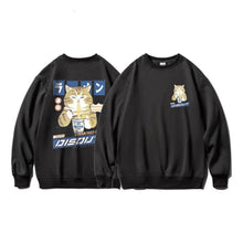 Load image into Gallery viewer, Samurai Cat Oversized Pullovers
