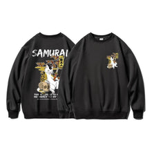 Load image into Gallery viewer, Samurai Cat Oversized Pullovers
