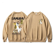 Load image into Gallery viewer, Samurai Cat Oversized Pullovers
