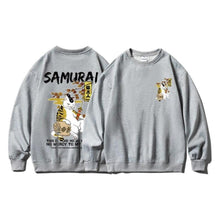 Load image into Gallery viewer, Samurai Cat Oversized Pullovers
