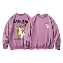 Load image into Gallery viewer, Samurai Cat Oversized Pullovers
