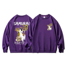 Load image into Gallery viewer, Samurai Cat Oversized Pullovers
