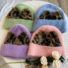 Load image into Gallery viewer, Sassy Panther Ear Beanie
