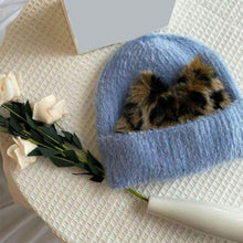 Load image into Gallery viewer, Sassy Panther Ear Beanie
