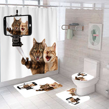 Load image into Gallery viewer, Secret Life of Cat Bathroom Curtain [With Set Options]
