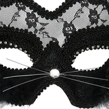 Load image into Gallery viewer, Sexy Black Cat Masquerade Mask
