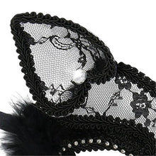 Load image into Gallery viewer, Sexy Black Cat Masquerade Mask
